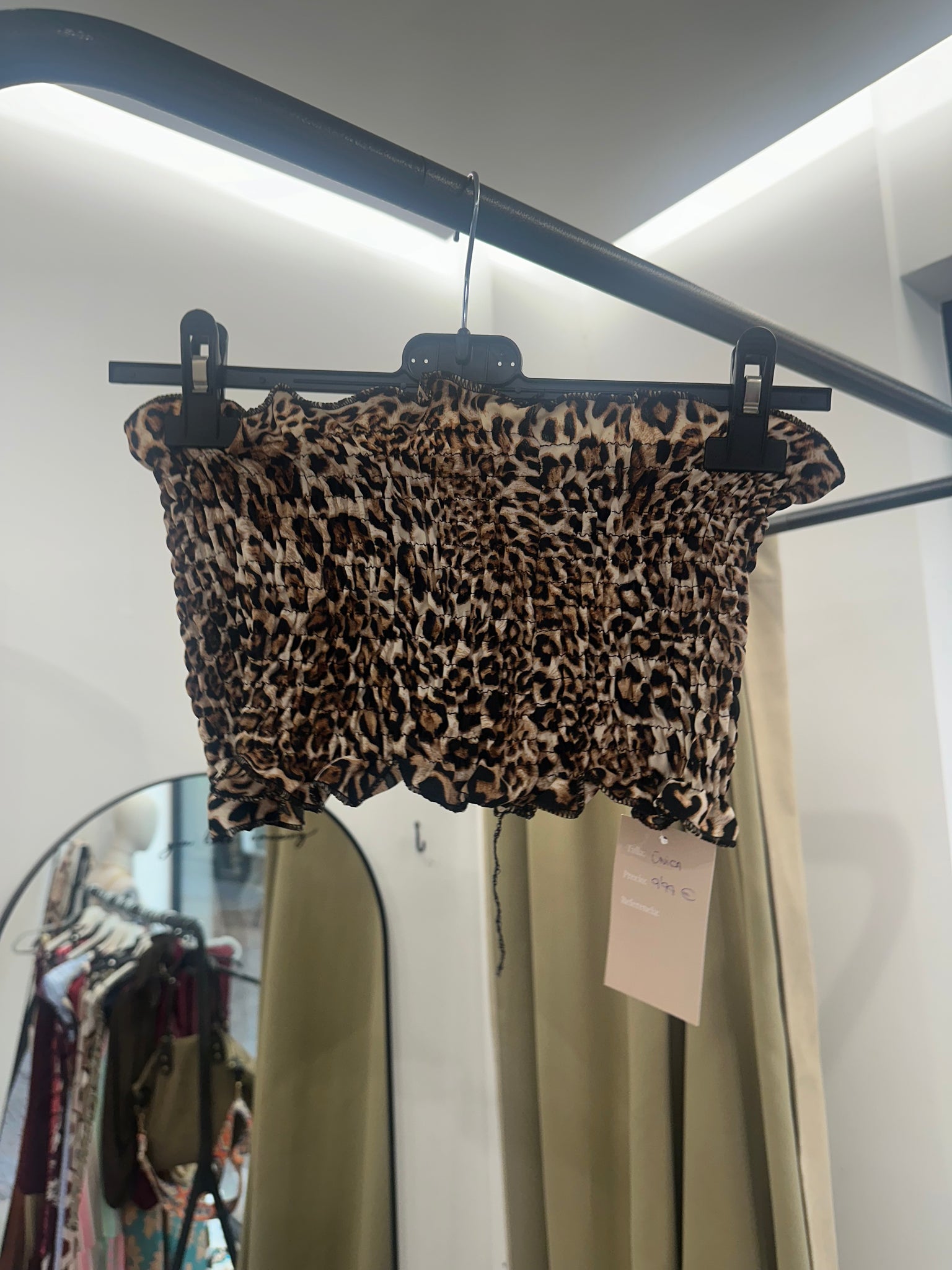 Top Bandeau Fruncido Multicolor