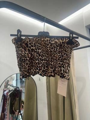 Top Bandeau Fruncido Multicolor