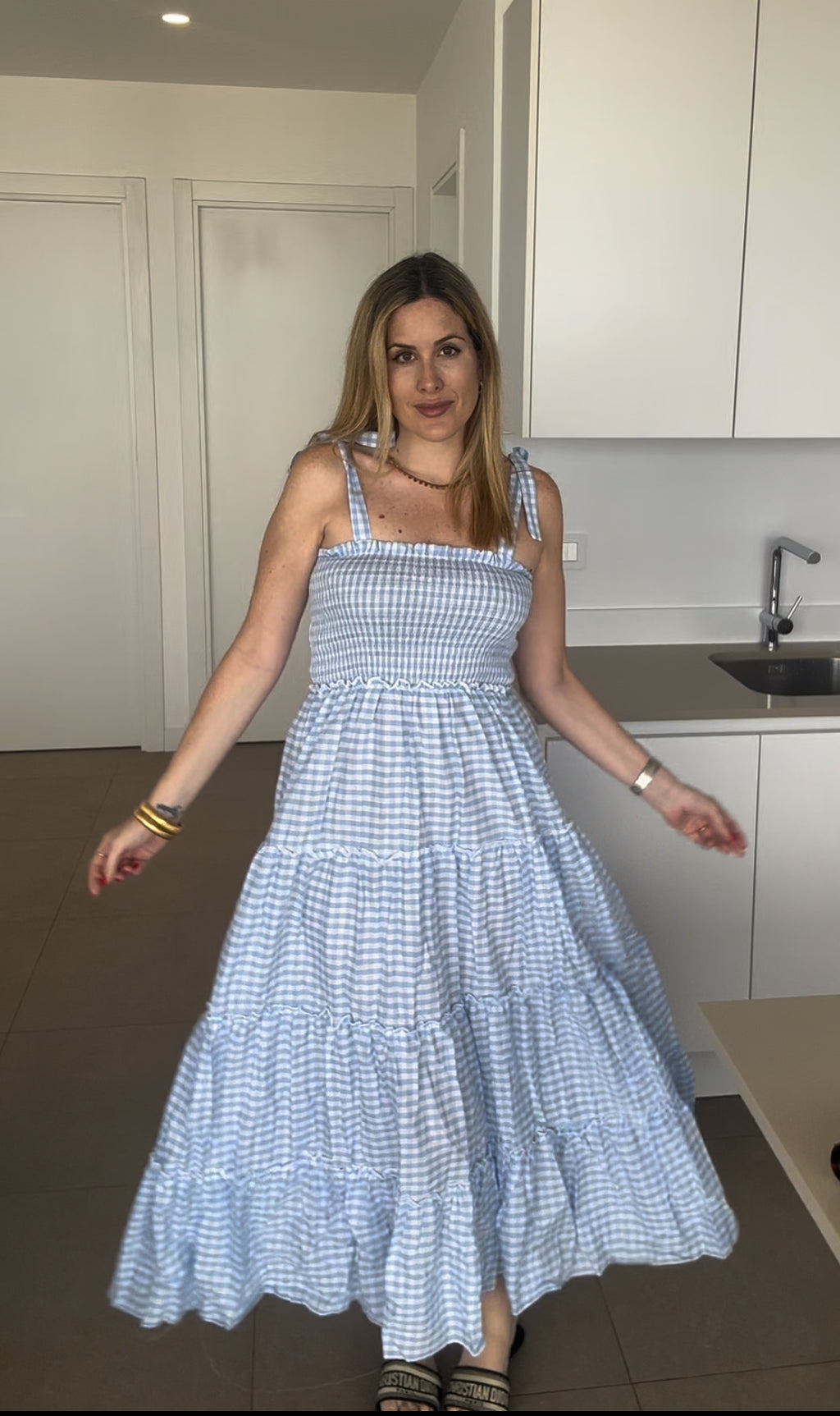 Vestido VICHY LAZOS