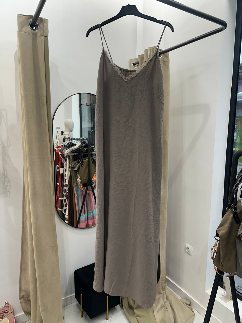 Vestido lencero talla única