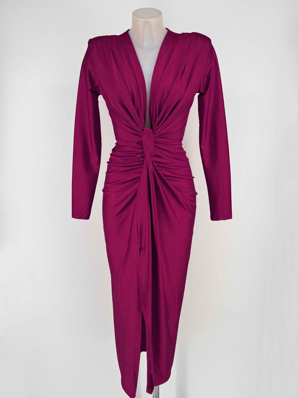 Vestido Largo buganvilla Drapeado