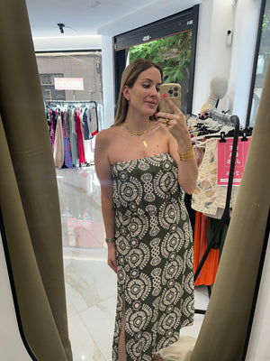  Vestido fluido con estampado - LUXALA | Ropa mujer