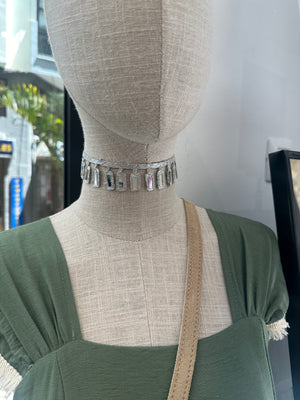 Choker Artesanal Boho con Espejos – Collar Étnico Ajustable