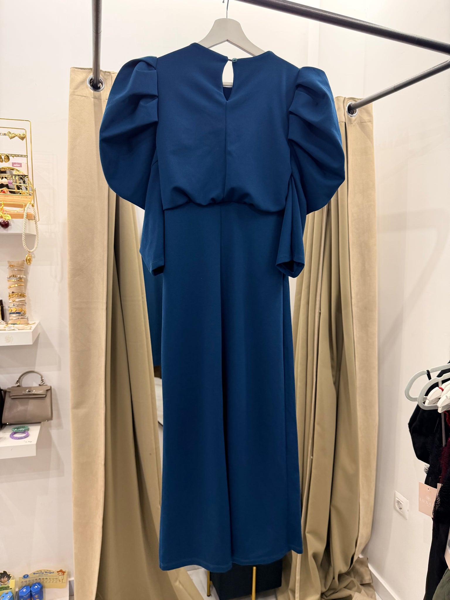 Vestido invitada con mangas abullonadas | Luxala Shop