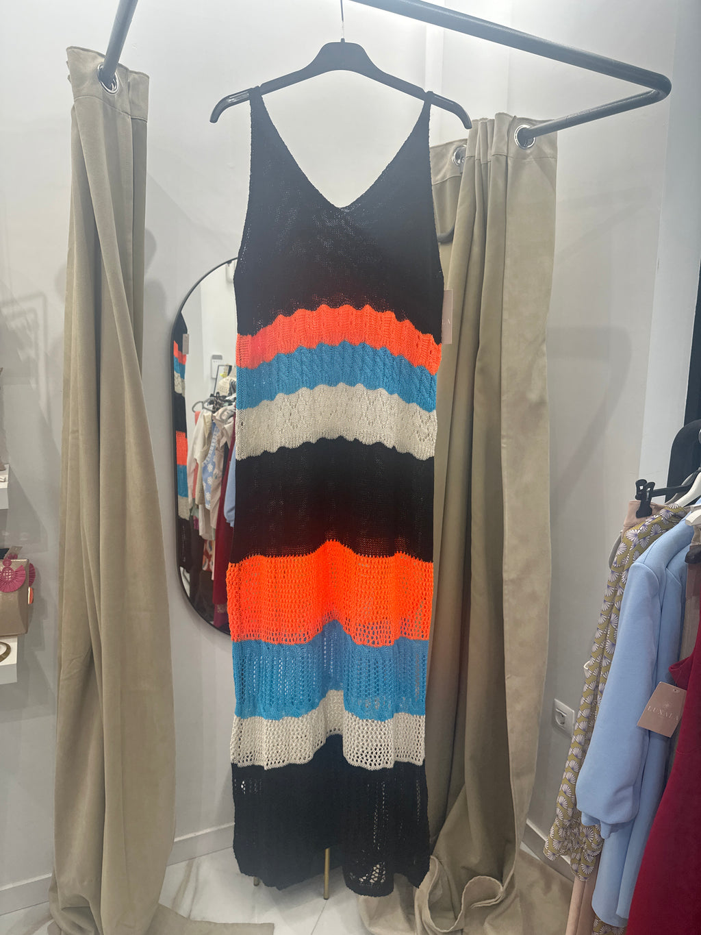  Vestido de crochet multicolor - LUXALA | Ropa mujer