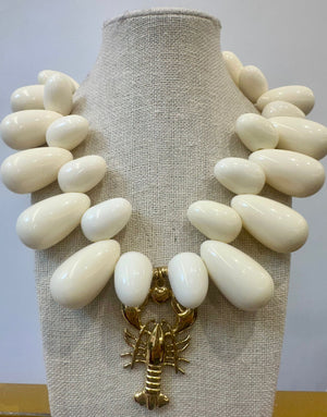 Collar Maxi con Colgante Langosta Dorada