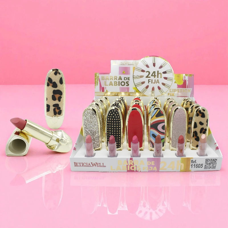 Barra de Labios 24h Fija con estuche – Leticia Well